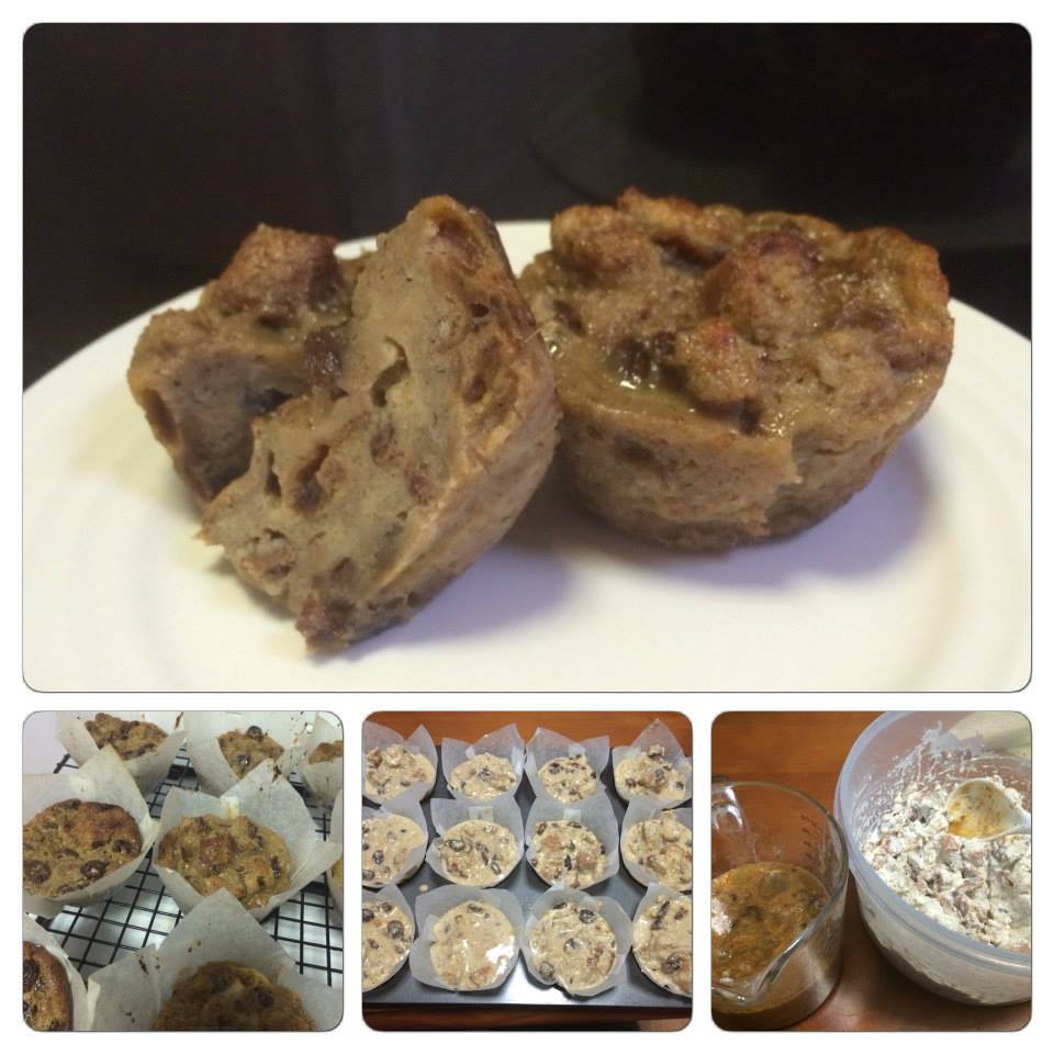 Bread & Butter Pudding Muffin Cups