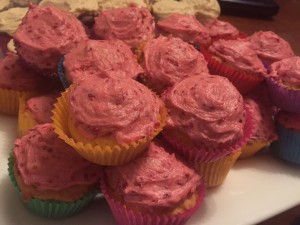 Classic Cupcake with Raspberry Chia Jam Frosting