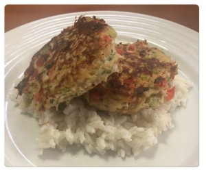 Thai Chicken Patties and Coconut Rice