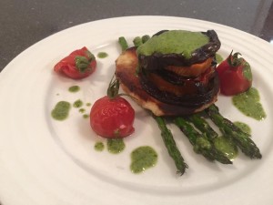 Char Grilled Vegetable & Halloumi Stack