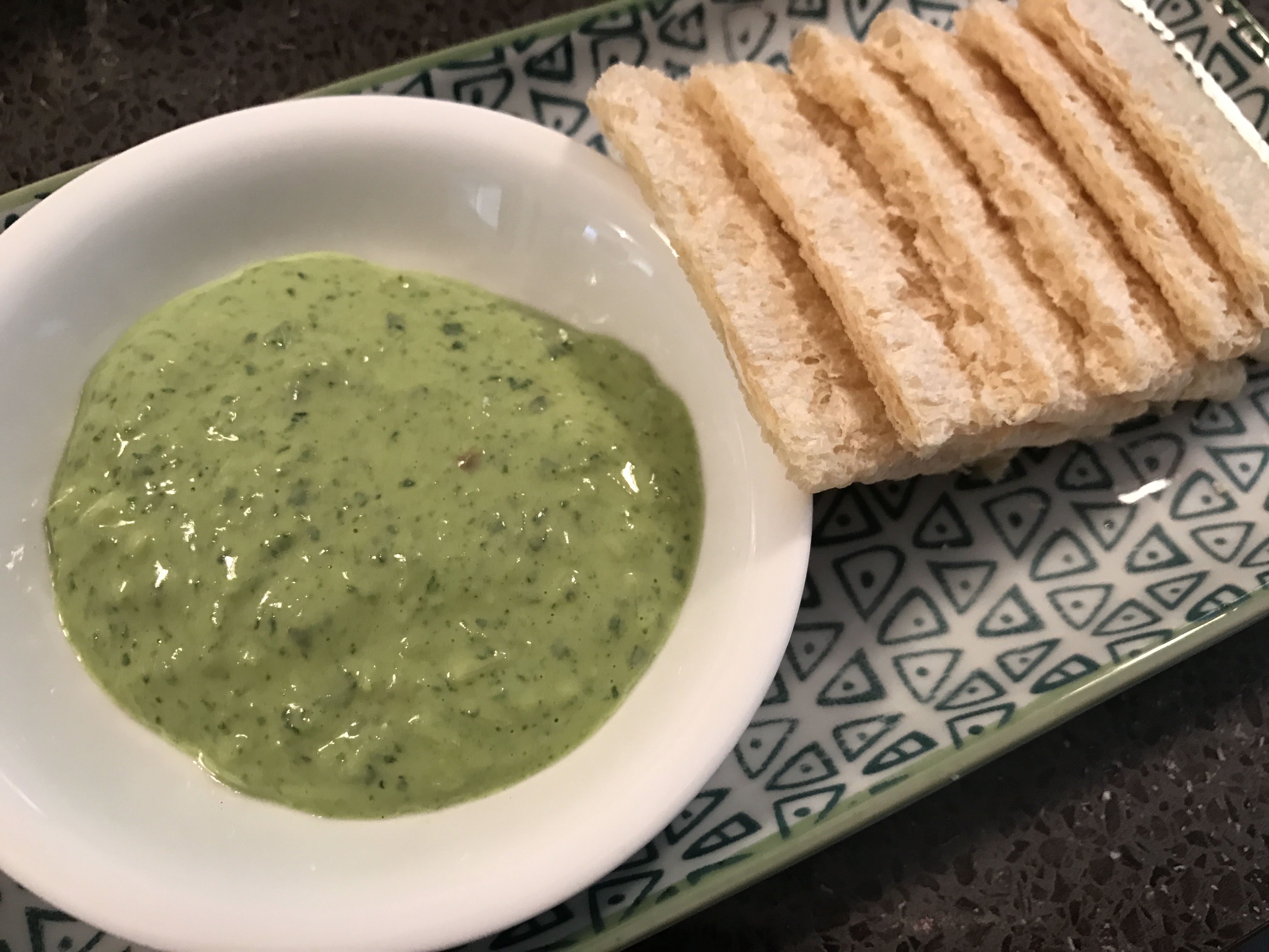 Protein Enriched Spinach Dip