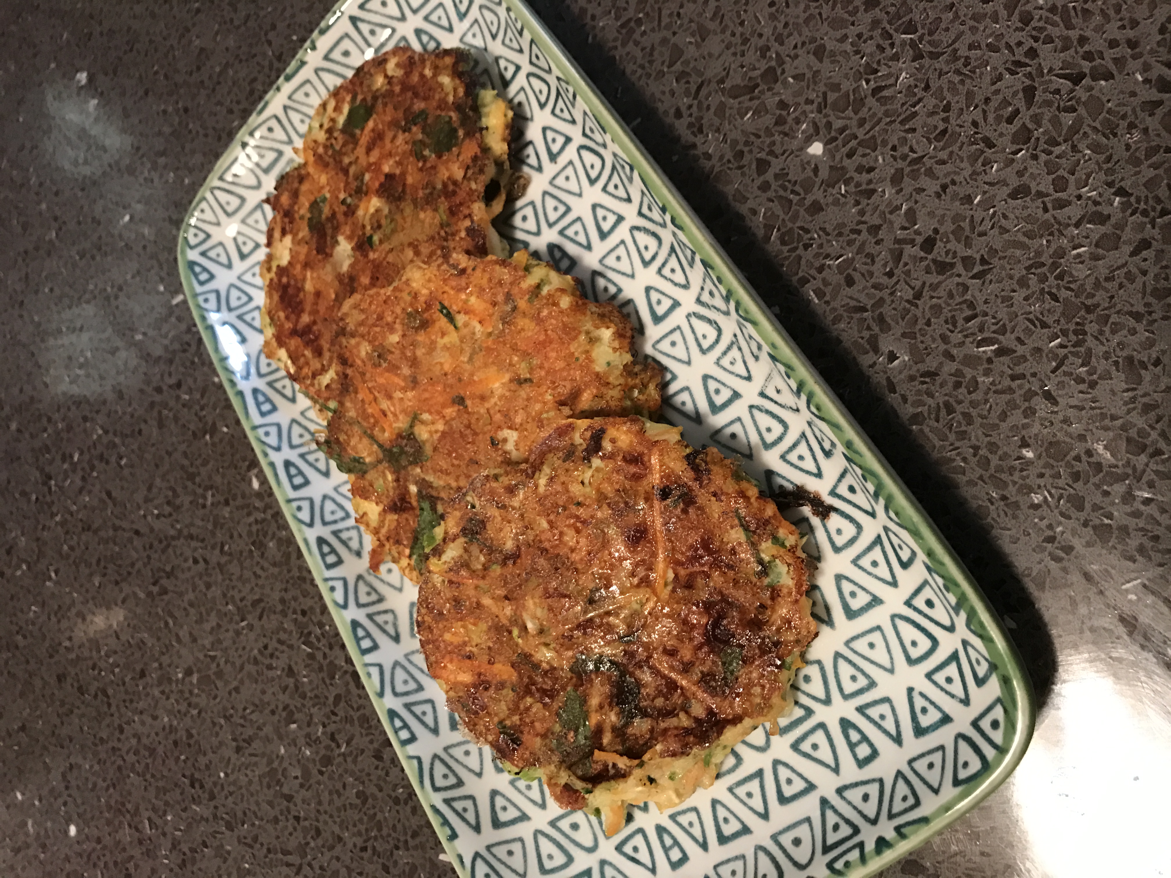 Protein Enriched Veggie Fritters