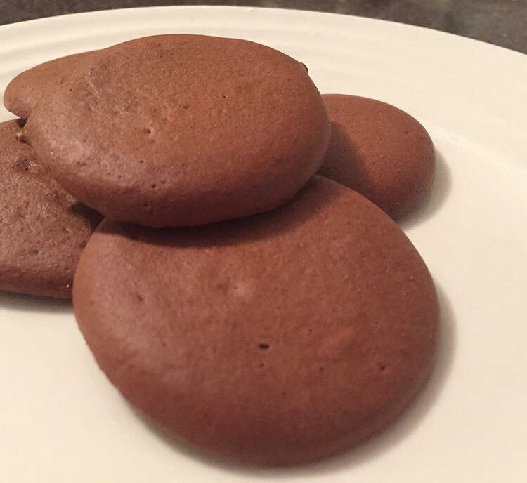 Chocolate Meringue Protein Cookies
